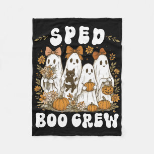 Cobertor De Velo Bo Crew Professor de Flor Selvagem Halloween Fanta