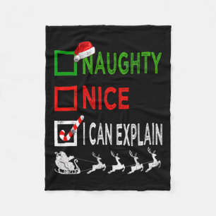 Cobertor De Velo Boa Noite Posso Explicar Pijama De Natal Engraçado