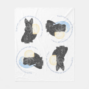 Cobertor De Velo Boa noite Scottish Terrier