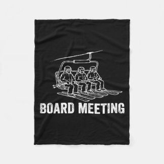 Cobertor De Velo Board Meeting Funny Ski Lift Winter Sports Pun Ski