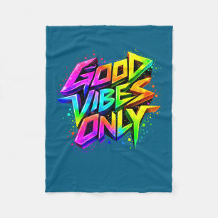 Cobertor De Velo Boas Citações de Grafite Positivo Vibrações Arte