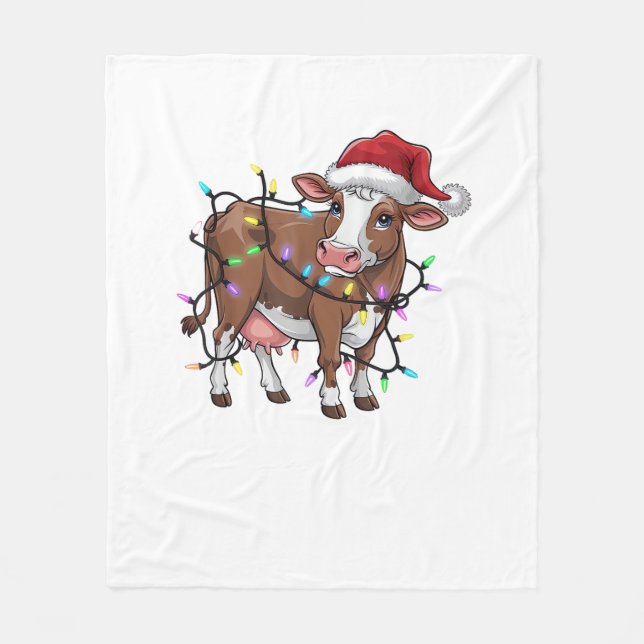 Cobertor De Velo Boas Papais noeis de natal, de natal, com canas (Frente)