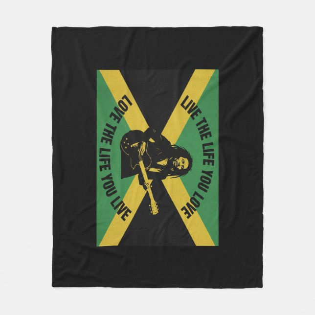 Cobertor De Velo Bob Marley Fleece Blanket (Frente)