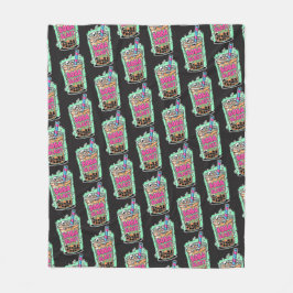 Cobertor De Velo Boba Blast – Sip or Die! Fleece Blanket