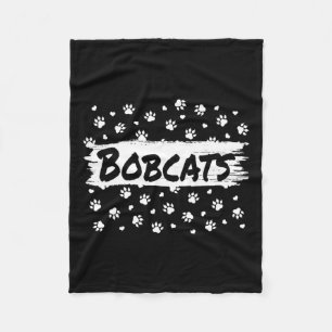 Cobertor De Velo Bobcats Mascot De Volta Ao Calor De Pegada Espirit