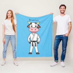 Cobertor De Velo Boca-branca em desenho animado em kung fu