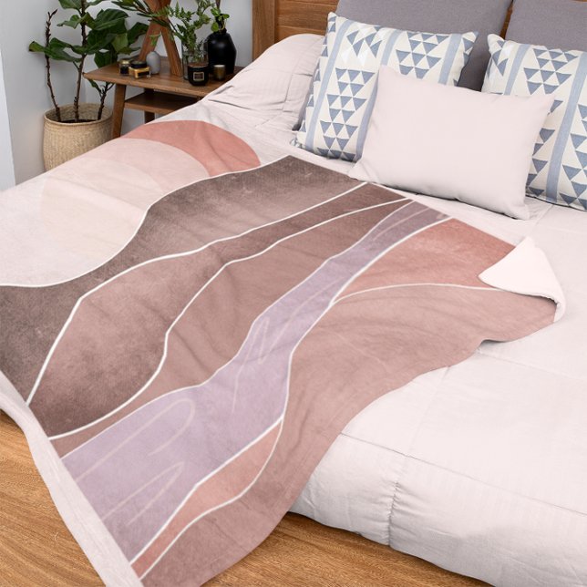 Cobertor De Velo Boho Aestic Mountain Landscape Moderno Trabalho de (Criador carregado)