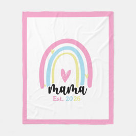 Cobertor De Velo Boho Arco-Íris Personalizado Ano de Fundação Mama 