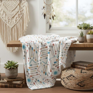 Cobertor De Velo Boho Arrows e Sun V11 ID748
