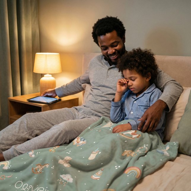 Cobertor De Velo Boho Autumn Baby Shower (Boho Autumn Baby Shower Fleece Blanket)