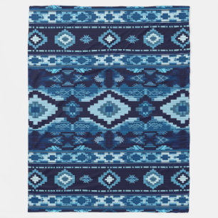 Cobertor De Velo Boho Aztec Blue Knmit Design