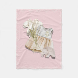 Cobertor De Velo Boho Baby Girl Outfit com elefante | Enfermeiro Ro