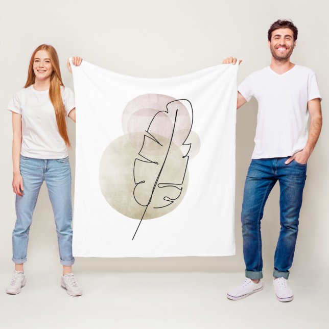 Cobertor De Velo Boho beige Feather (In Situ)