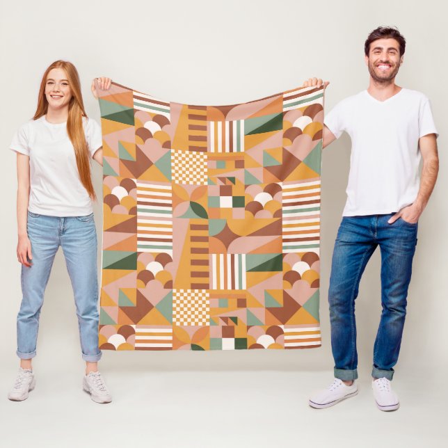 Cobertor De Velo Boho Blocks Floral (In Situ)