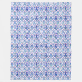 Cobertor De Velo Boho Blue e Purple Patterno Cozy Fleece Blanket