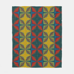Cobertor De Velo Boho Hippie Red Yellow Blue Vintage Etnia Tribal