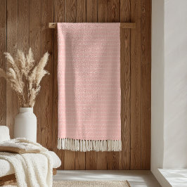 Cobertor De Velo Boho Kids Blanket Pastel Pink White Cozy Comfort