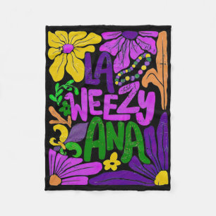 Cobertor De Velo Boho La Weezy Ana Mardi Gras Coquete Laço Louisian