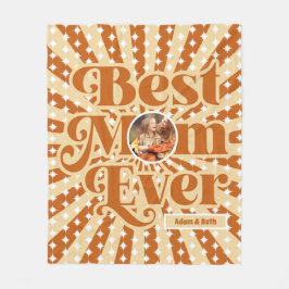 Cobertor De Velo Boho Melhor Mãe Já Personalizada Dia de as mães de