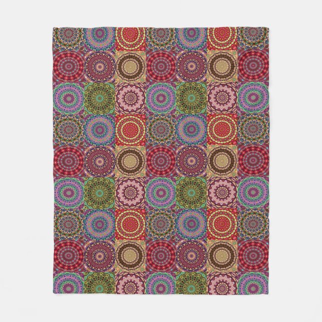 Cobertor De Velo Boho Quilt Blanket (Frente)