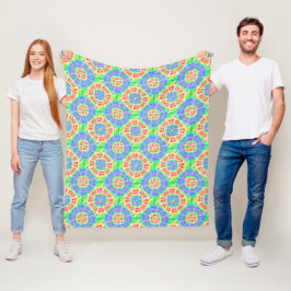 Cobertor De Velo Boho Rainbow Tie Dye Patterno Cheerful