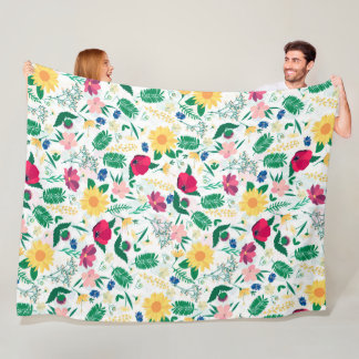 Cobertor De Velo Boho Wildflores Meadow Floral Design