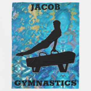 Cobertor De Velo Boi Gymnastics Green Blue Pommel Horse