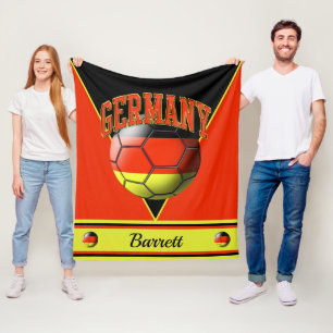 Cobertor De Velo Bola de Futebol da Alemanha Nome