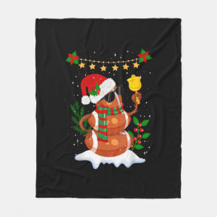 Cobertor De Velo Bola de futebol Snowman Santa Hat Feliz Natal