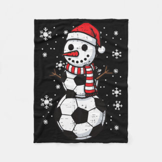 Cobertor De Velo Bola de Natal Boneco de Neve de Futebol do Natal M
