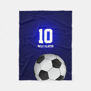 Cobertor De Velo Bola do futebol do futebol   de Personalizable