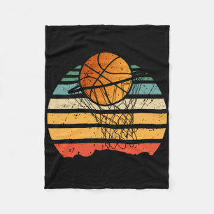 Cobertor De Velo Bola No Cesto De Basquete Jogador De Esporte Vinta