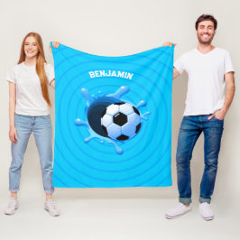 Cobertor De Velo Bola Personalizada de Futebol