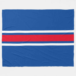 Cobertor De Velo Bold Bright Red Racing em Blue