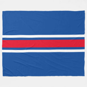 Cobertor De Velo Bold Bright Red Racing em Blue