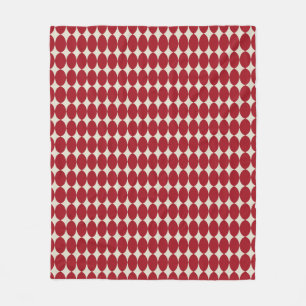 Cobertor De Velo Bold Moderno Natal Red Baubles Festivo