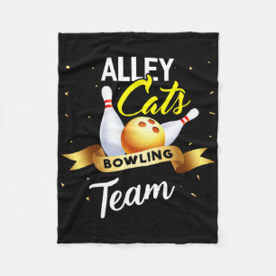 Cobertor De Velo Boliche De Gato beco Camisa Engraçada Boliche De B