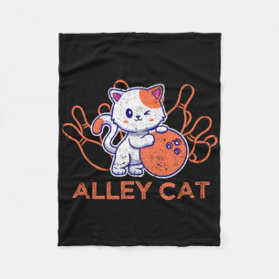 Cobertor De Velo Boliche de Gato beco Equipe Humor Engraçado Cats V