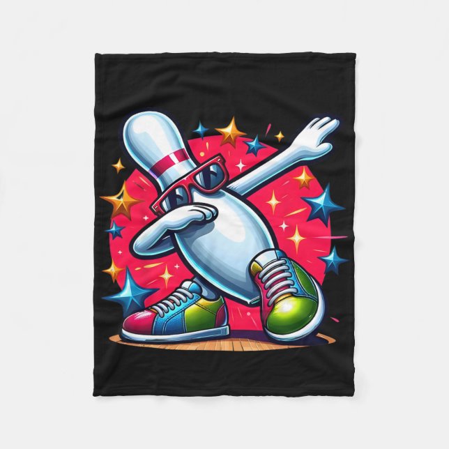 Cobertor De Velo Boliche Pin Dabbing Sungles Bowler Player Men Wome (Frente)