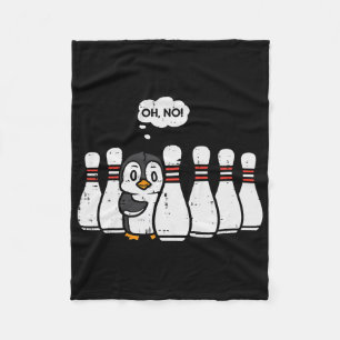 Cobertor De Velo Boliches Pinguins De Pinguim Oh Nenhum Homem Jogad