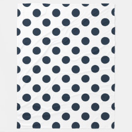 Cobertor De Velo Bolinhas azuis marinhos escuras