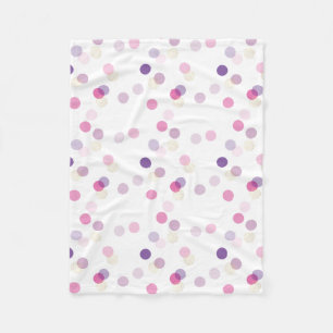 Cobertor De Velo BOLINHAS bonito padrão roxa creme
