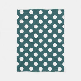 Cobertor De Velo Bolinhas brancas em pó