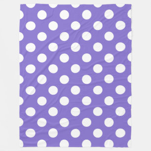 Cobertor De Velo Bolinhas brancas no periwinkle