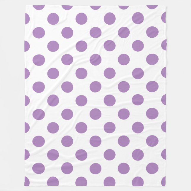 Cobertor De Velo bolinhas de lavanda em branco (Frente)
