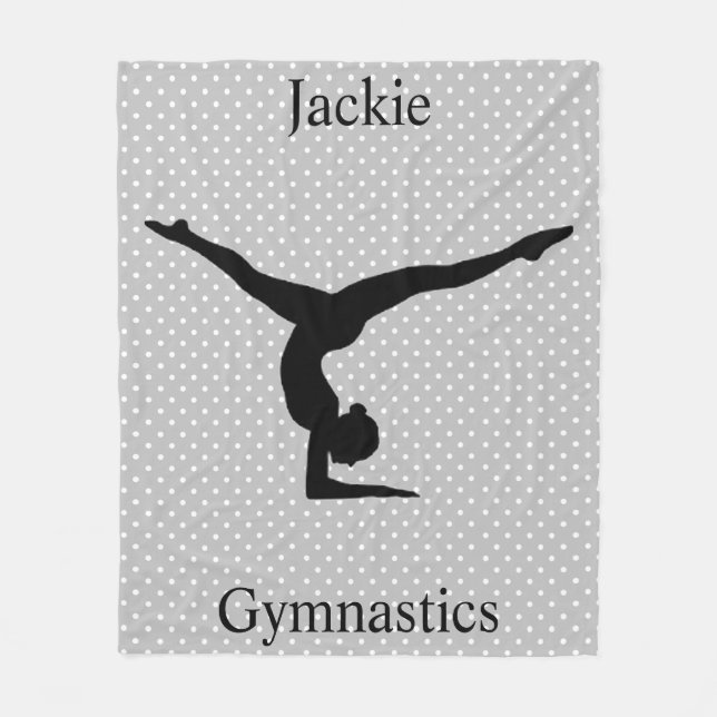 Cobertor De Velo Bolinhas Girls Gymnastics (Frente)