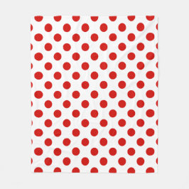 Cobertor De Velo Bolinhas vermelhas e brancas