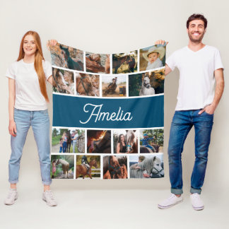 Cobertor De Velo Bolsa De Cavalo Para Meninas, Nome Para Crianças