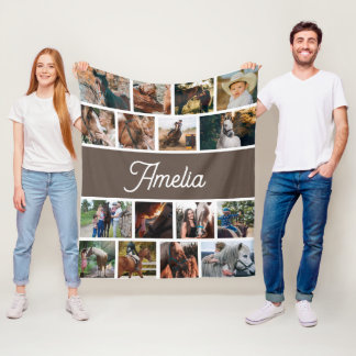 Cobertor De Velo Bolsa De Cavalo Para Meninas, Nome Para Crianças