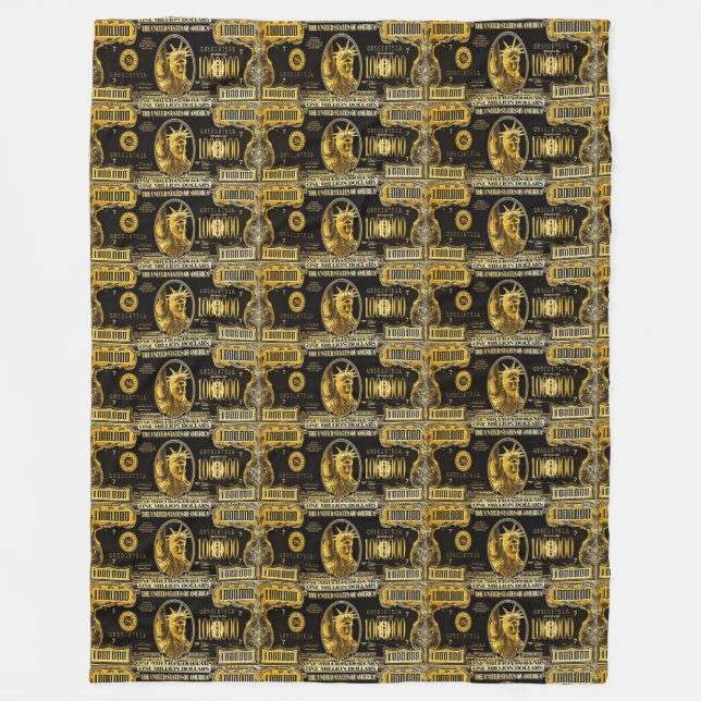 Cobertor De Velo Bolsa de dinheiro de milhões de dólares (Frente)